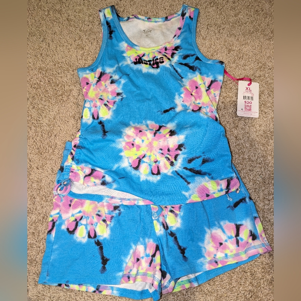 Justice NWT Tie Dye Set size 16/18